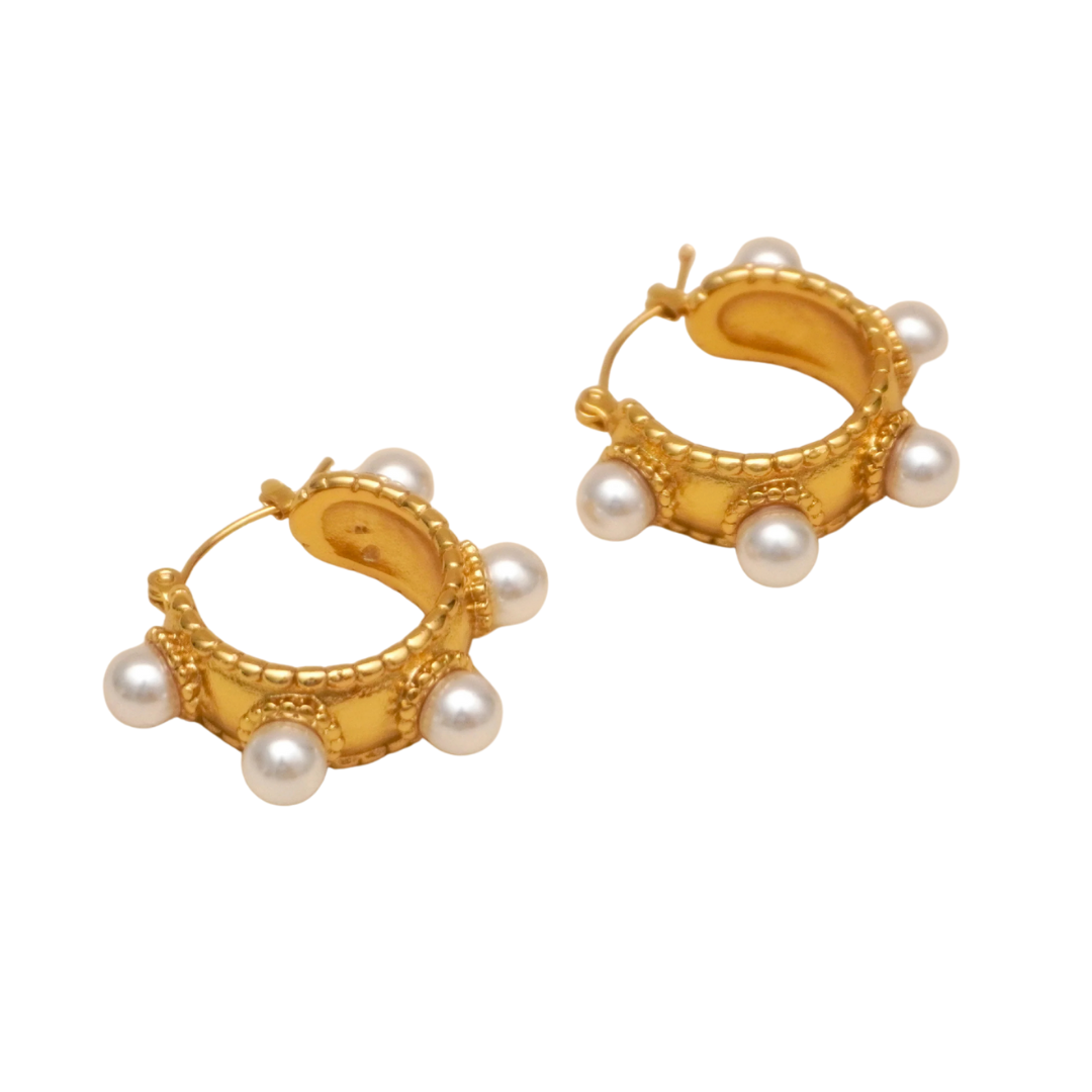 Pearl Hoops