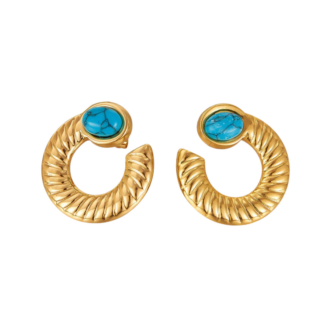 Turquiose Hoops
