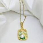 Sea Breez Flora Necklace -Hand  Painted