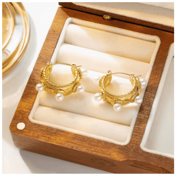 Pearl Hoops - Image 2